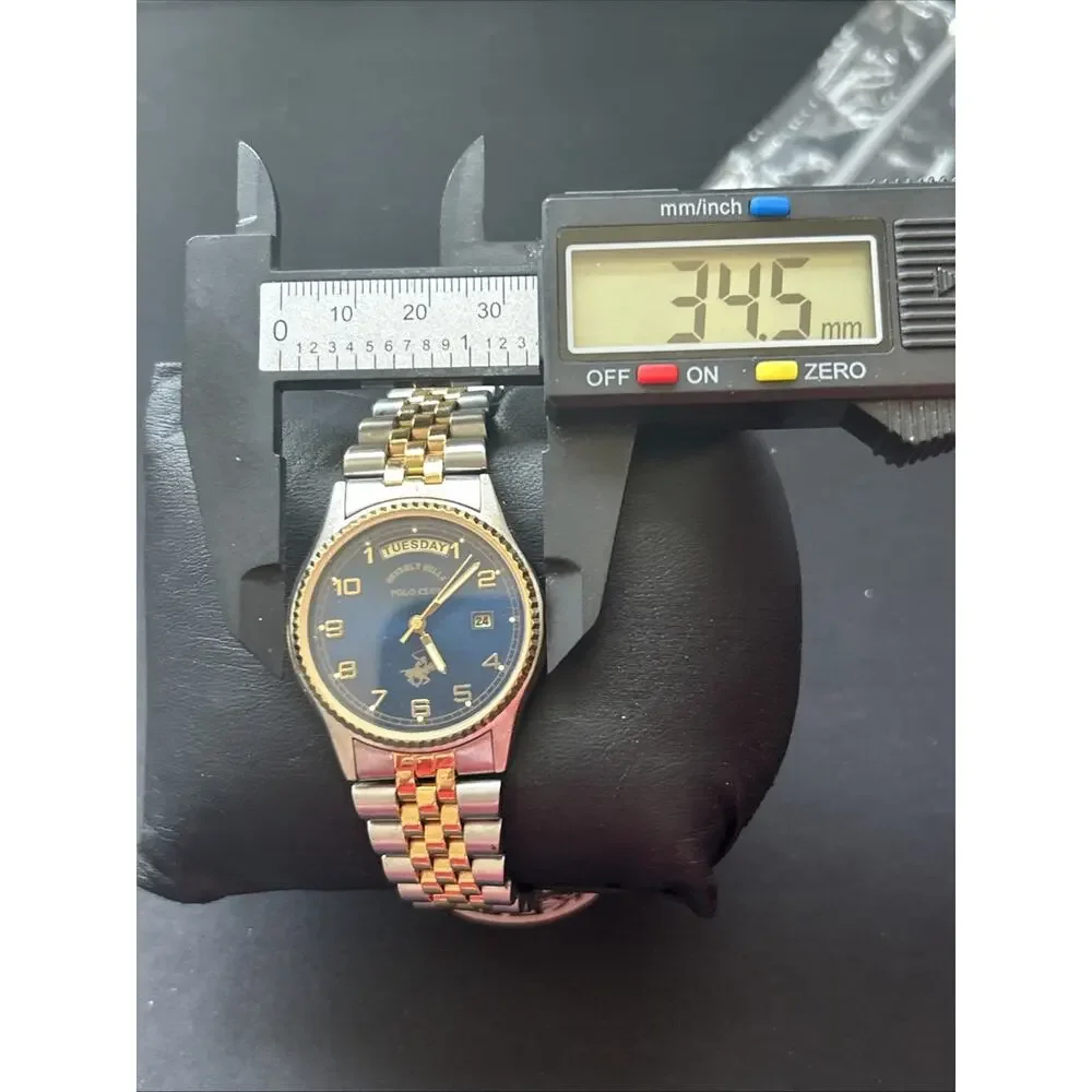 Beverly Hills Polo Club Two Tone Navy Blue Dial Quartz Watch